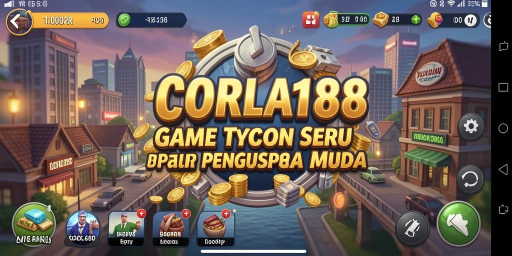 Screenshot gameplay CORLA188 yang menampilkan aktivitas Tycoon yang seru.