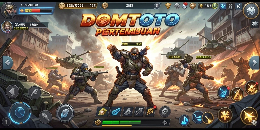 Tangkapan layar menunjukkan aksi mendebarkan dalam game TPS DOMTOTO.