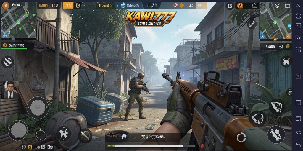 Tampilan gameplay KAWI777 yang intens dan penuh aksi.