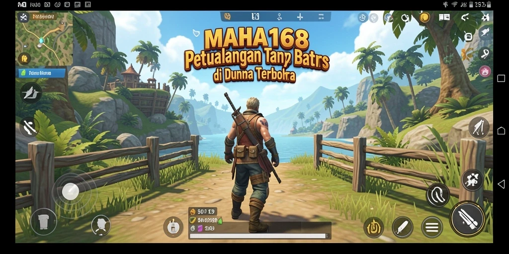 Screenshot gameplay MAHA168 dengan petualangan di dunia terbuka.