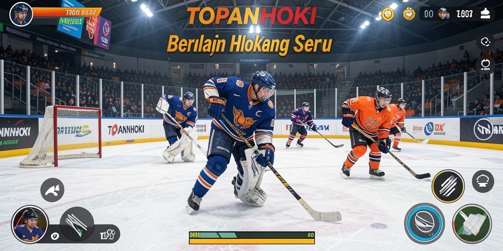 Tampilan gameplay seru dan mendebarkan dalam TOPANHOKI.
