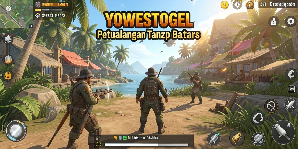 Screenshot gameplay YOWESTOGEL menampilkan petualangan seru di dunia terbuka.